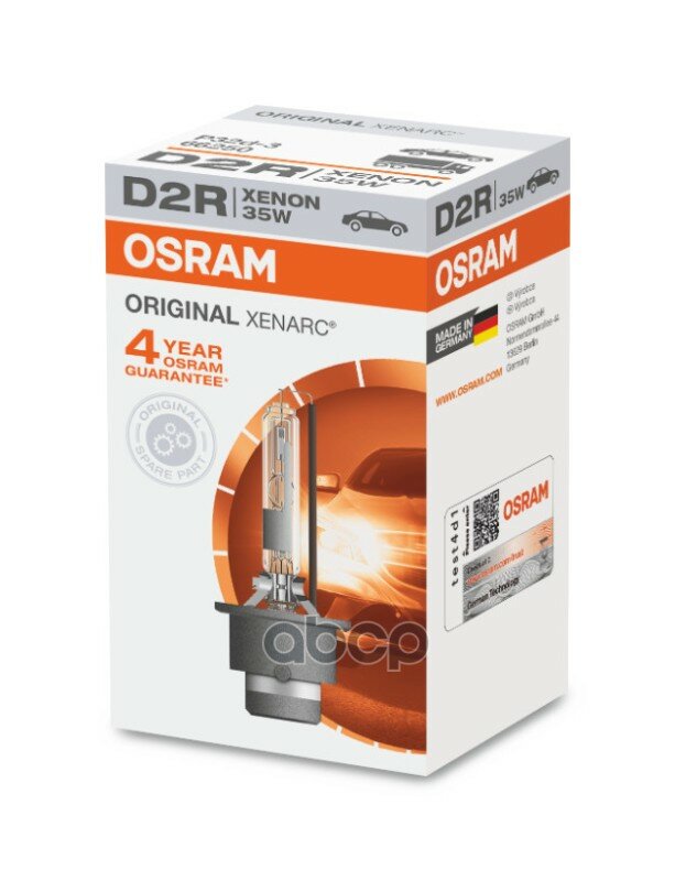 Лампа Ксеноновая D2r Osram Xenarc Original 1 Шт. 66250 Osram арт. 66250