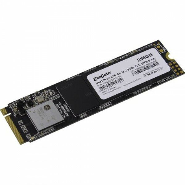 Накопитель SSD ExeGate EX282321RUS KC2000MNextPro+ 256 Gb M.2 2280 3D TLC (PCI-E x4)