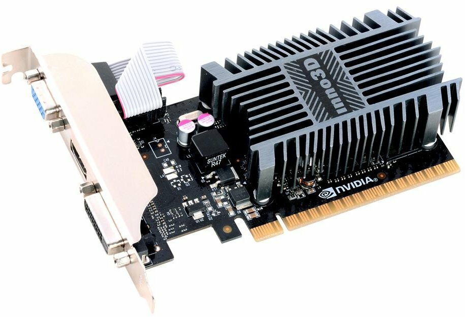 Видеокарта nVidia GeForce GT710 InnoVISION (Inno3D) PCI-E 2048Mb (N710-1SDV-E3BX)