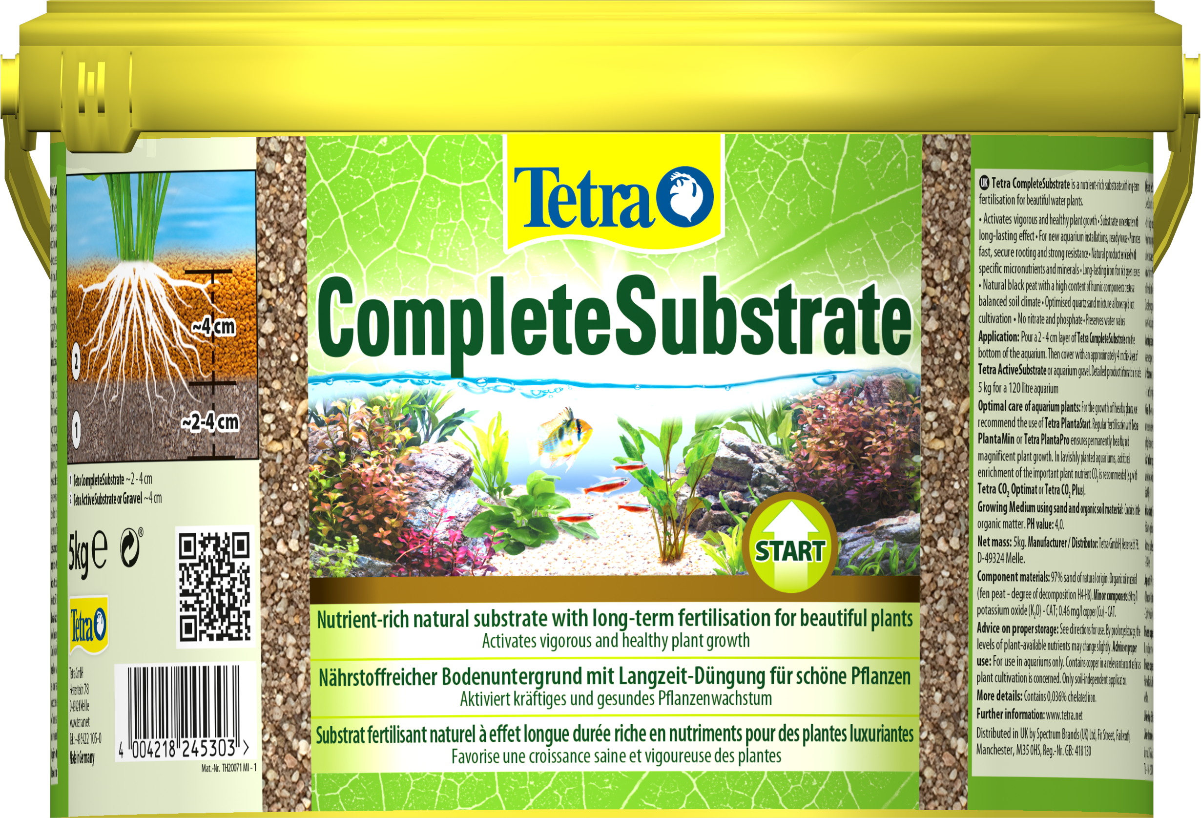 Грунтовая питательная подложка Tetra Plant Complete Substrate, 5 кг