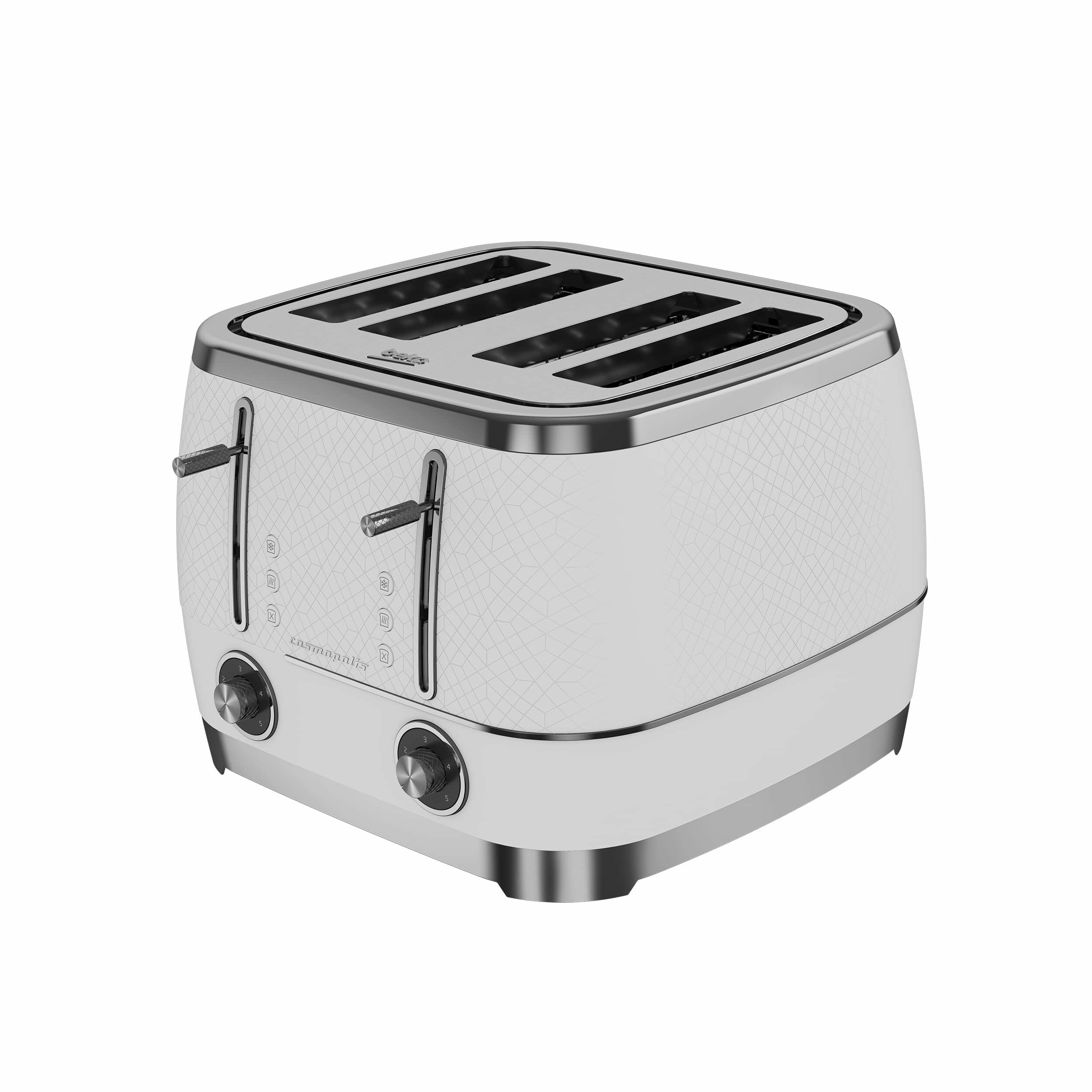 Тостер Beko TAM8402CR Cosmopolis 4-Slice Toaster, белый - фотография № 3