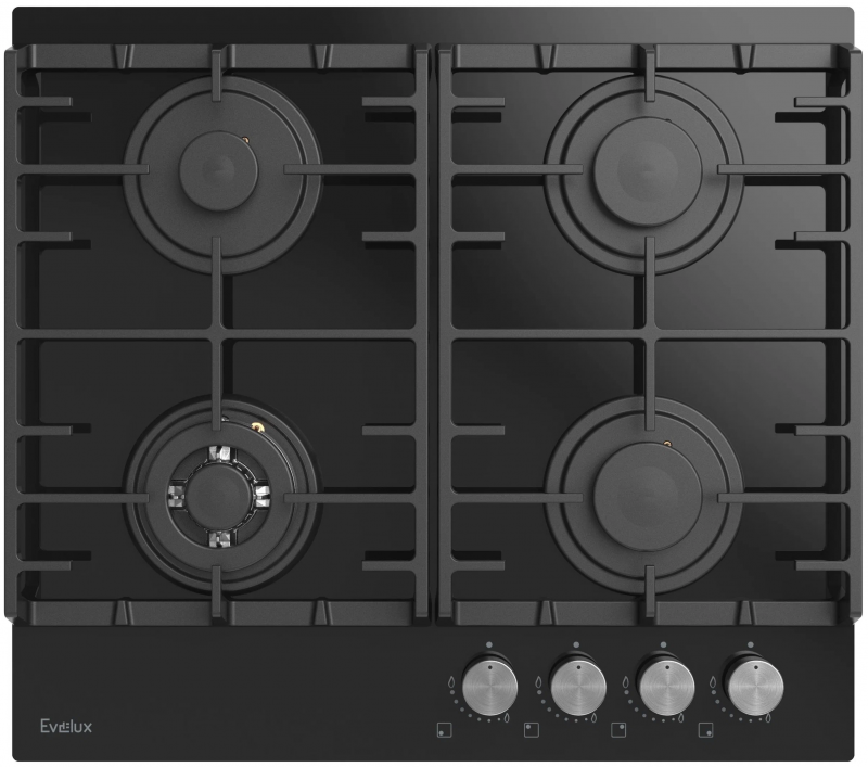 Газовая варочная панель Evelux HEG 650 BG (черный)
