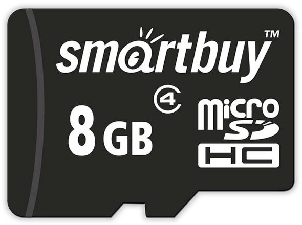 Smartbuy MicroSDHC 8Gb Class 4 (черный)