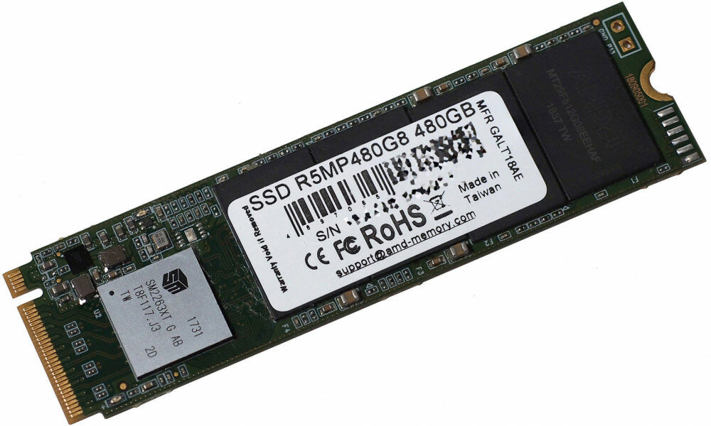 Твердотельный накопитель 480Gb SSD AMD R5 Series (R5MP480G8)