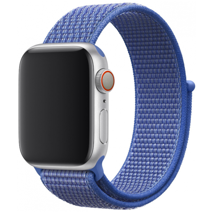 Ремешок нейлоновый COTEetCI W17 Magic Tape для Apple Watch Series 2/3/4 38/40mm (Cape Blue)