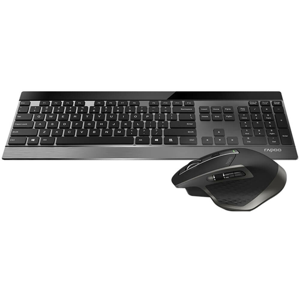 Комплект клавиатуры и мыши RAPOO MT980s чёрный