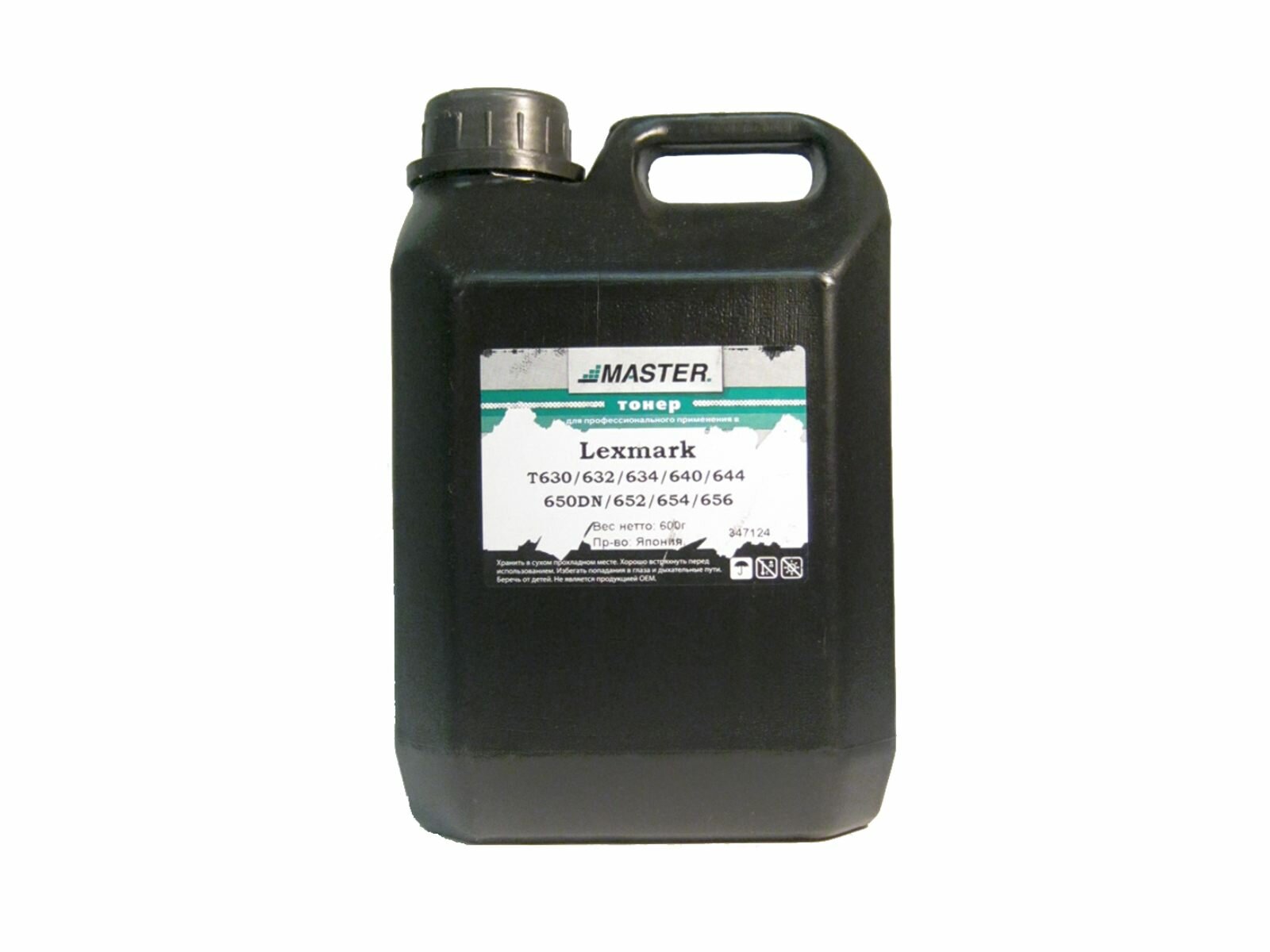 Тонер Lexmark T630/632/634/640/644/650DN/652/654/656, MASTER, Tomoegawa, 600 г/канистра