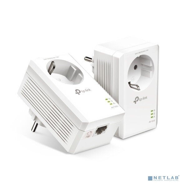 TP-Link Сетевое оборудование TP-Link TL-PA7017P KIT AV1000 Комплект гигабитных адаптеров Powerline со встроенной розеткой