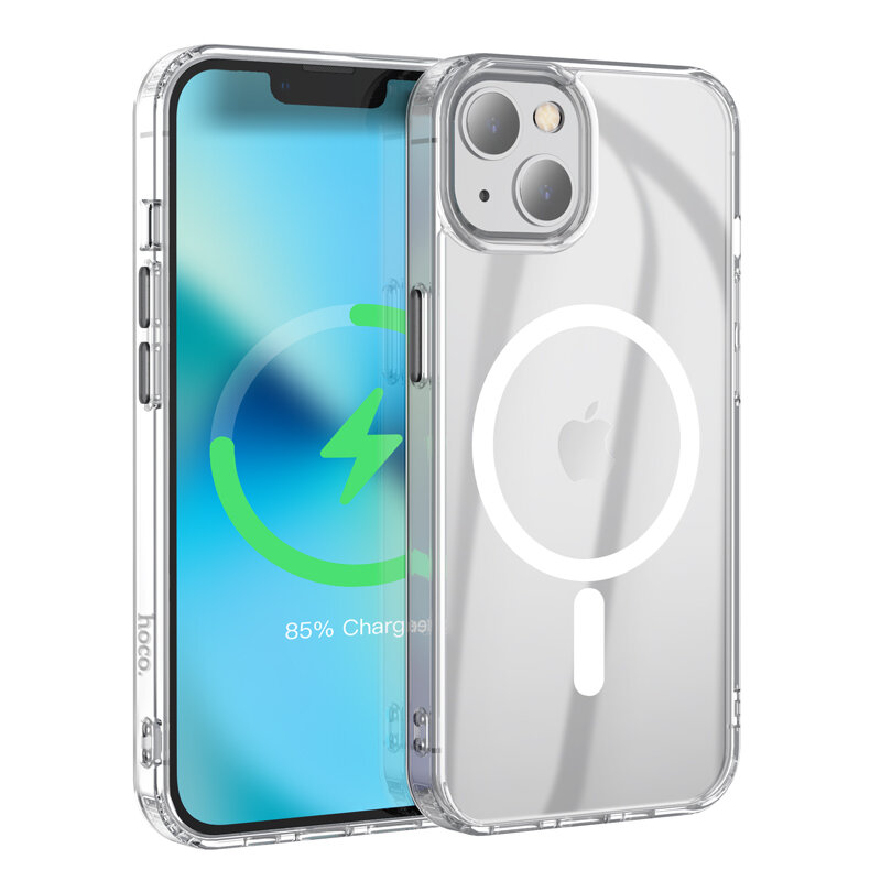 Чехол силиконовый для iPhone 13 mini (5.4), Магнитный, HOCO, прозрачный