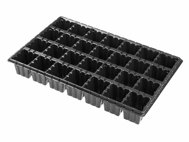 Кассета для рассады пластмасс квадратн 28 ячеек 250 мл PERFECTO LINEA (515x335x75 мм) (30704)
