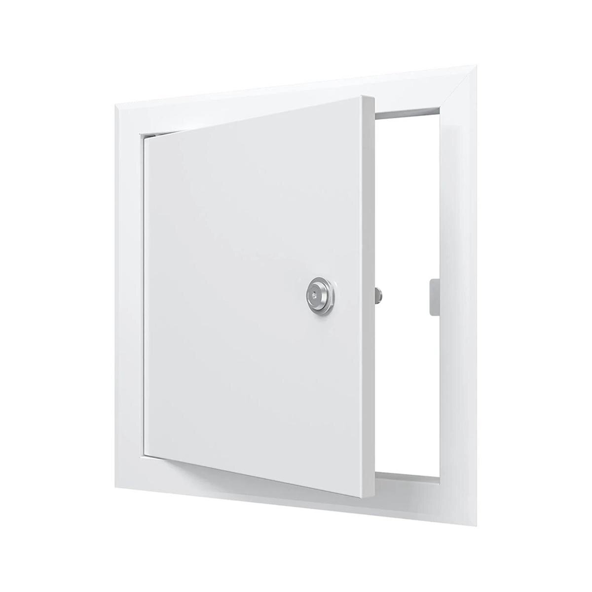 фото Люк-дверца ревизионная Evecs ЛТ2020МЗп, стальная с замком, с фланцем 200 x 200 мм, 260 x 260 мм