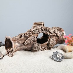 Керамика ручной работы Декорация для аквариума "Сомятник", 8 х 10 х 21 см, микс