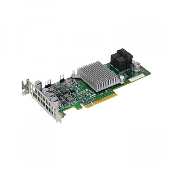 RAID Supermicro AOC S3008L-L8I AOC-S3008L-L8I/дисковые интерфейсы SAS/2x SFF8643/режимы RAID 0,1,10