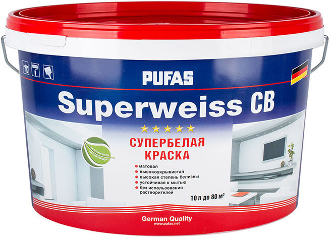 Краска латексная PUFAS Superweiss