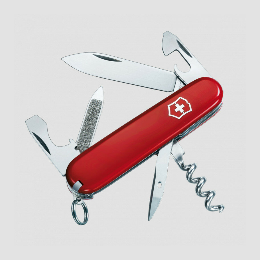 Нож швейцарский складной Victorinox «Sportsman», 12 функций, длина клинка: 6.3 см 0.3803V