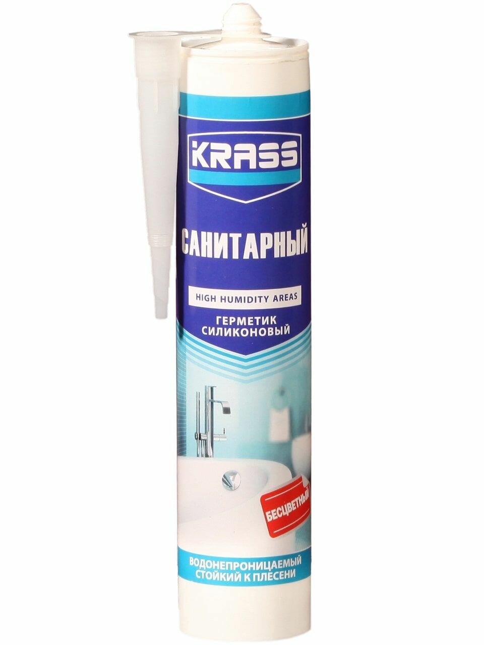 Герметик силиконовый KRASS Ultraseal Санитарный Белый 260 мл.