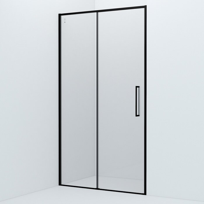 Душевая дверь IDDIS Slide 1100x1950 (прозрачное стекло) черный SLI6BS1i69