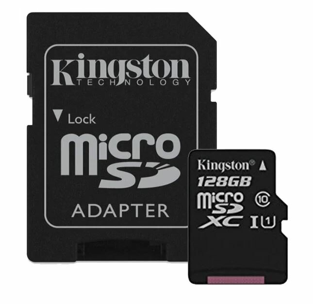 Карта памяти Kingston Canvas 128Gb Select Plus SDXC UHS-I U3 V30 (100/85 Mb/s)