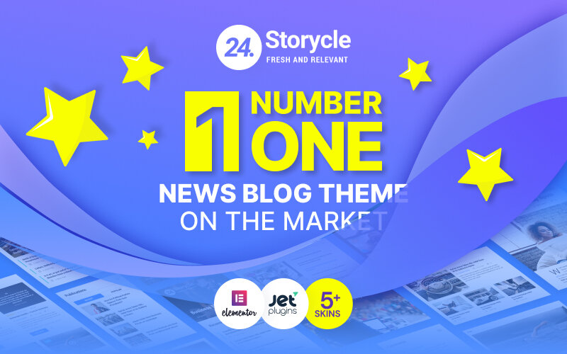 Шаблон Wordpress 24. Storycle - Multipurpose News Portal WordPress Elementor Theme Theme WordPress