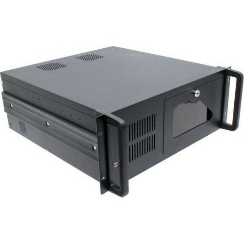 Procase Корпус EB445-B-0 Корпус 4U Rack server case черный дверца без блока питания глубина 450мм MB 12"x9.6"