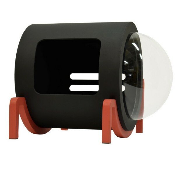 PetsApartments Напольный домик -капсула , размер M, черный, красный - фотография № 4