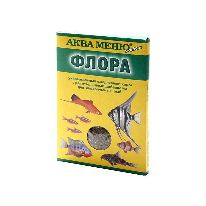 Корм для рыб Аква Меню Флора, с растительными добавками, 55 шт., 30 гр (16 штук)