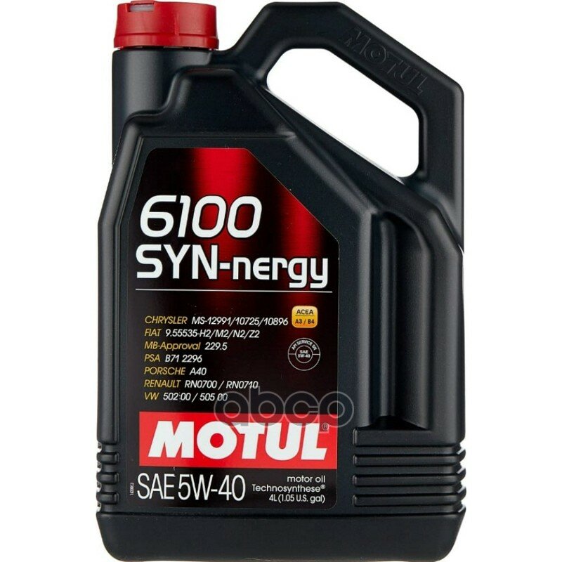 MOTUL Моторное Масло 6100 Syn-Nergy 5W-40 4Л (107978,112451) 111862