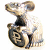 Подарки Кошельковый сувенир Мышка с монетой из латуни - изображение