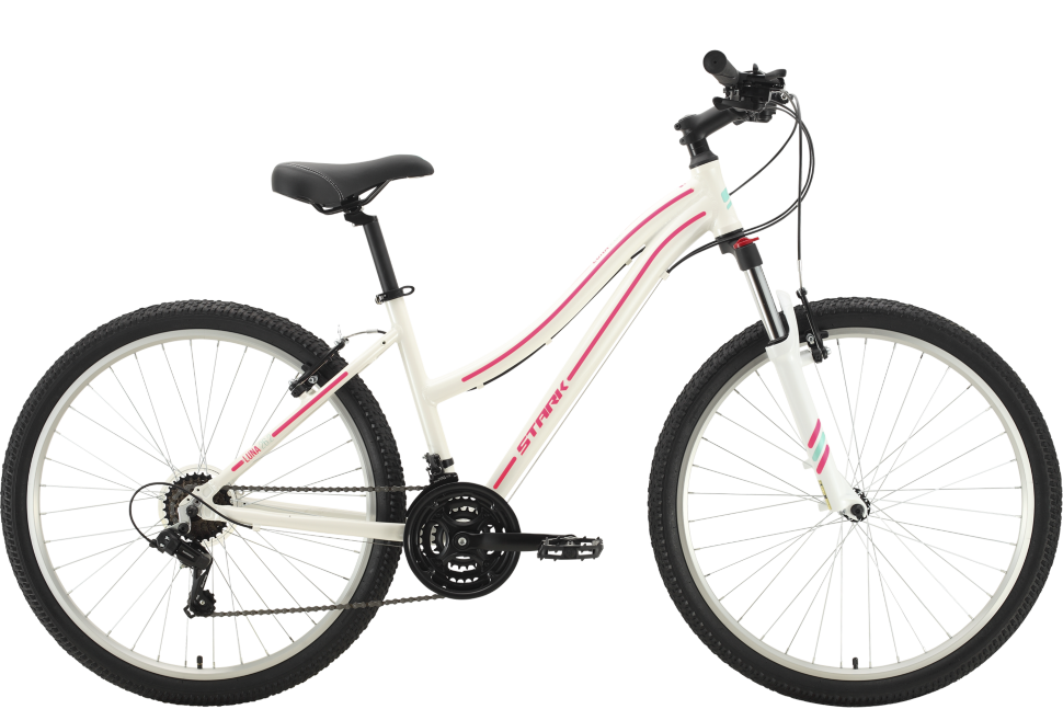 Велосипед Stark'21 Luna 26.2 V белый/розовый 14.5"