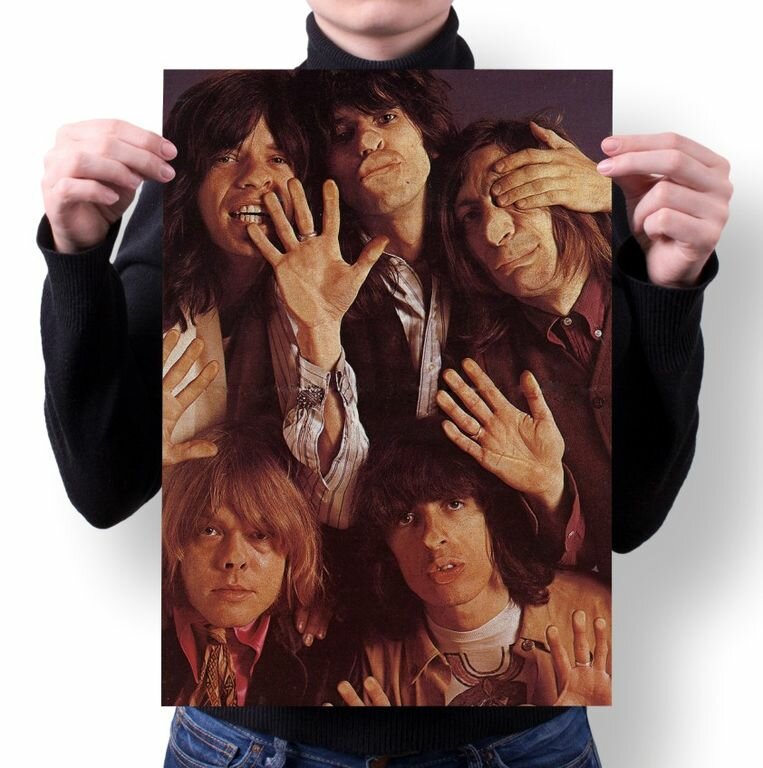 Плакат The Rolling Stones, Роллинг Стоунз №9, А3 (42-29 см)