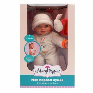 Кукла Бекки с игрушкой "Моя первая кукла" м/н, озвученная, 30 см Mary Poppins 451187