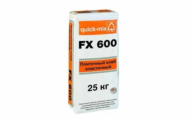 Quick-Mix FX 600 Плиточный эластичный клей (C2 TE) 72340