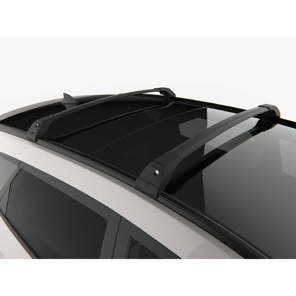 Багажник Tourmaline 2 Black для Hyundai ix35 2010-н. в. (на интегр. рейлинги) Арт. 13. TUR.03.10. V2. B