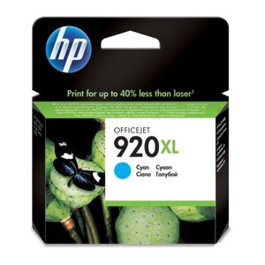 HP Картридж HP 920XL Cyan голубой CD972AE