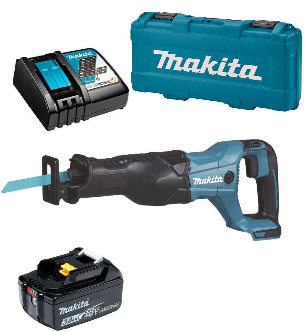 Аккумуляторная сабельная пила Makita DJR186RF (18V, 1x3Ah, Li-Ion)