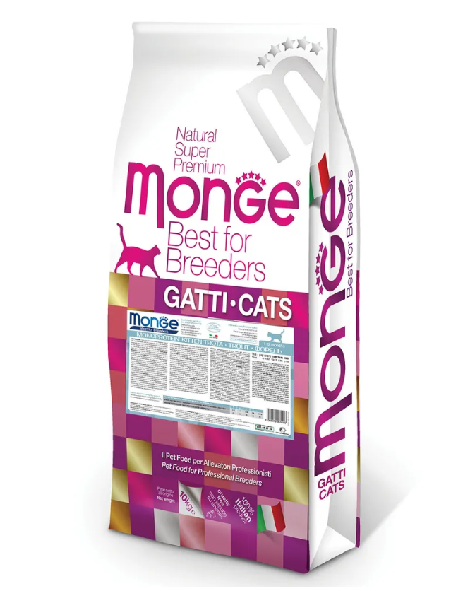 Monge PFB Cat Monoprotein корм с форелью для котят 10 кг 5166 .