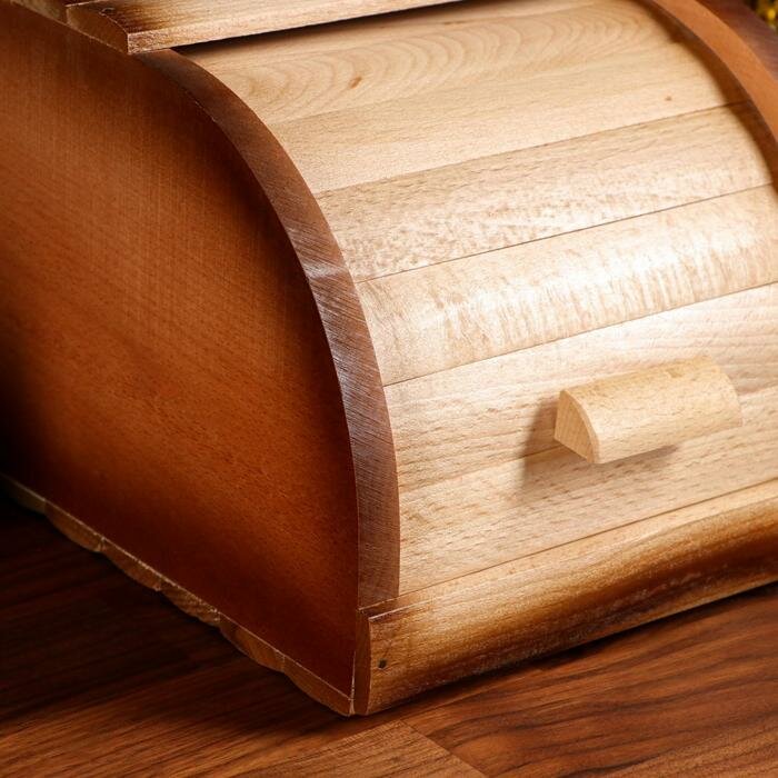 Хлебница деревянная «Этно», 27×20×17 см, массив бука - фотография № 4
