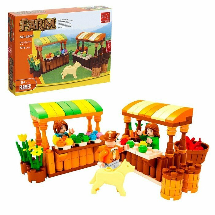 фото Конструктор Ферма «Рынок», 174 детали