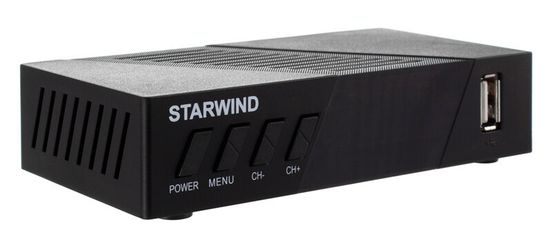 Ресивер DVB-T2 Starwind CT-140 черный