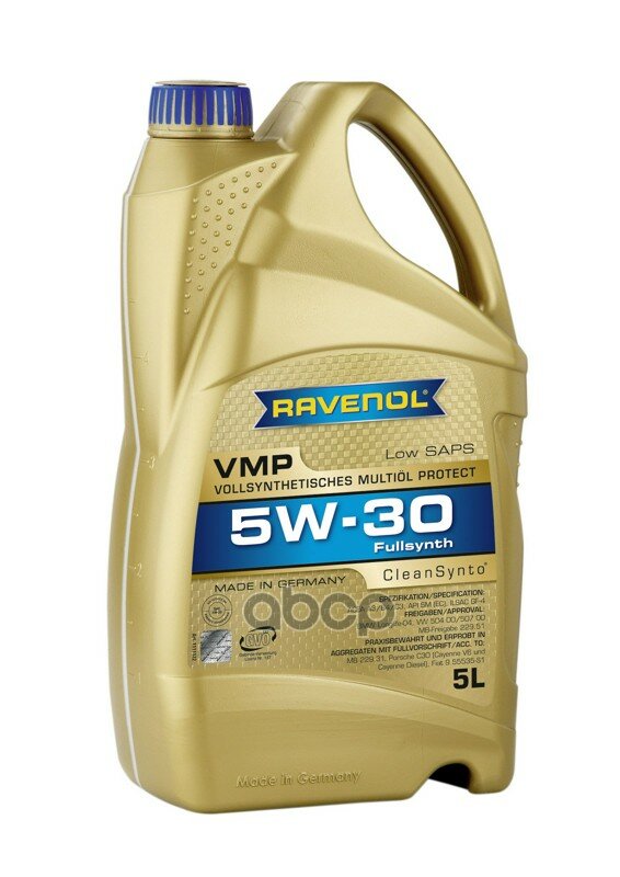 Моторное Масло Ravenol Vmp Sae 5w-30 ( 5л) New 4014835723351 Ravenol арт. 4014835723351