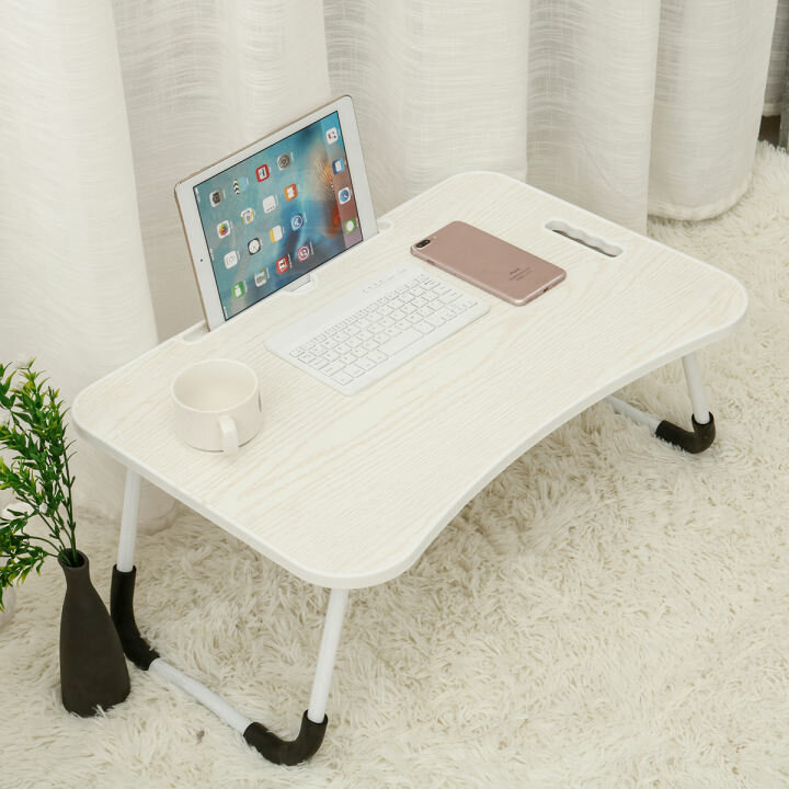 Складной стол для ноутбука светло-коричневый - фотография № 5