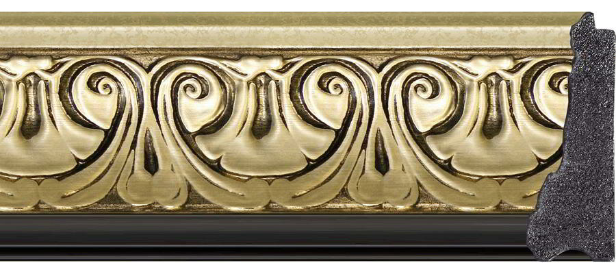 Зеркало Evoform Exclusive 650x1500 с фацетом, в багетной раме 106мм, барокко золото BY 1271 - фотография № 3