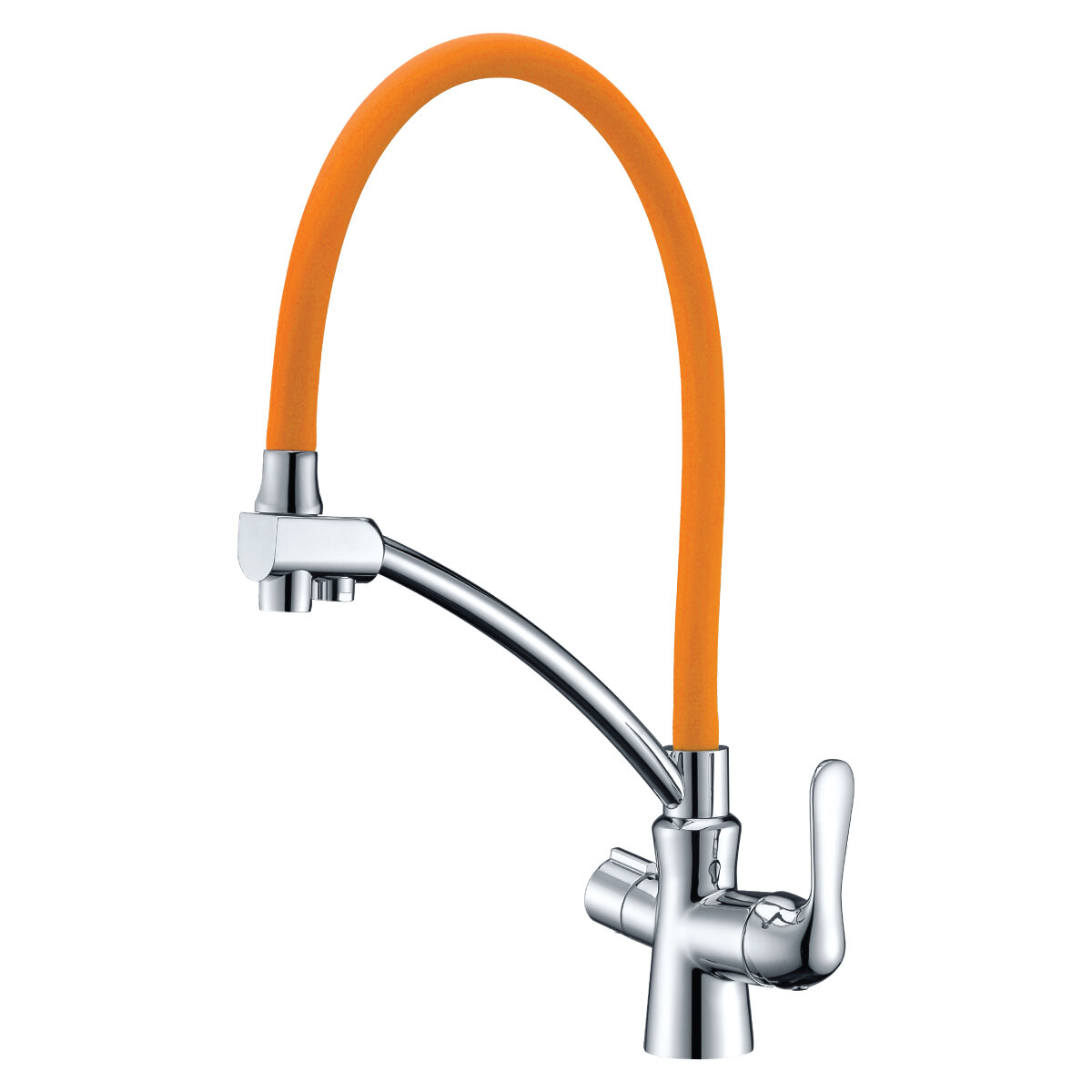 LEMARK Comfort LM3070C-Orange для кухни с подключением к фильтру с питьевой водой (хром)