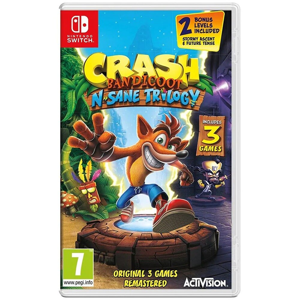 Игра для приставки Nintendo Crash Bandicoot N. Sane Trilogy Includes 2 Bonus Levels, английская версия