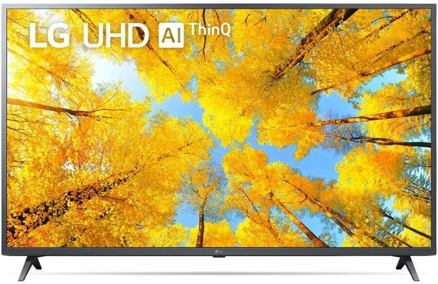 43" Телевизор LG 43UQ76003LD.ADGG, 4K Ultra HD, темный металлик, смарт ТВ, WebOS