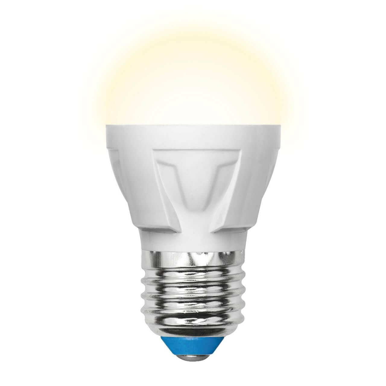 Uniel Лампа светодиодная (UL-00002420) Uniel E27 7W 3000K матовая LED-G45 7W/WW/E27/FR PLP01WH