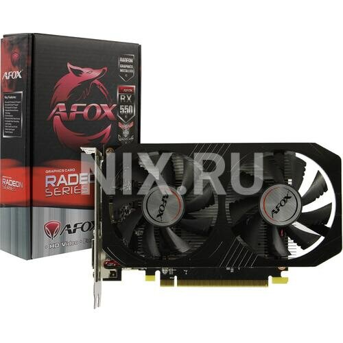 Видеокарта AFOX Radeon RX 550 2 GB Dual fan (AFRX550-2048D5H4-V6)