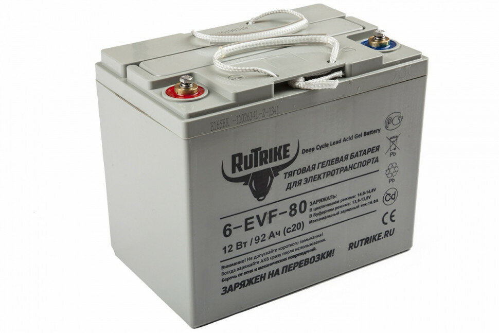 RuTrike Тяговый гелевый аккумулятор RuTrike 6-EVF-80