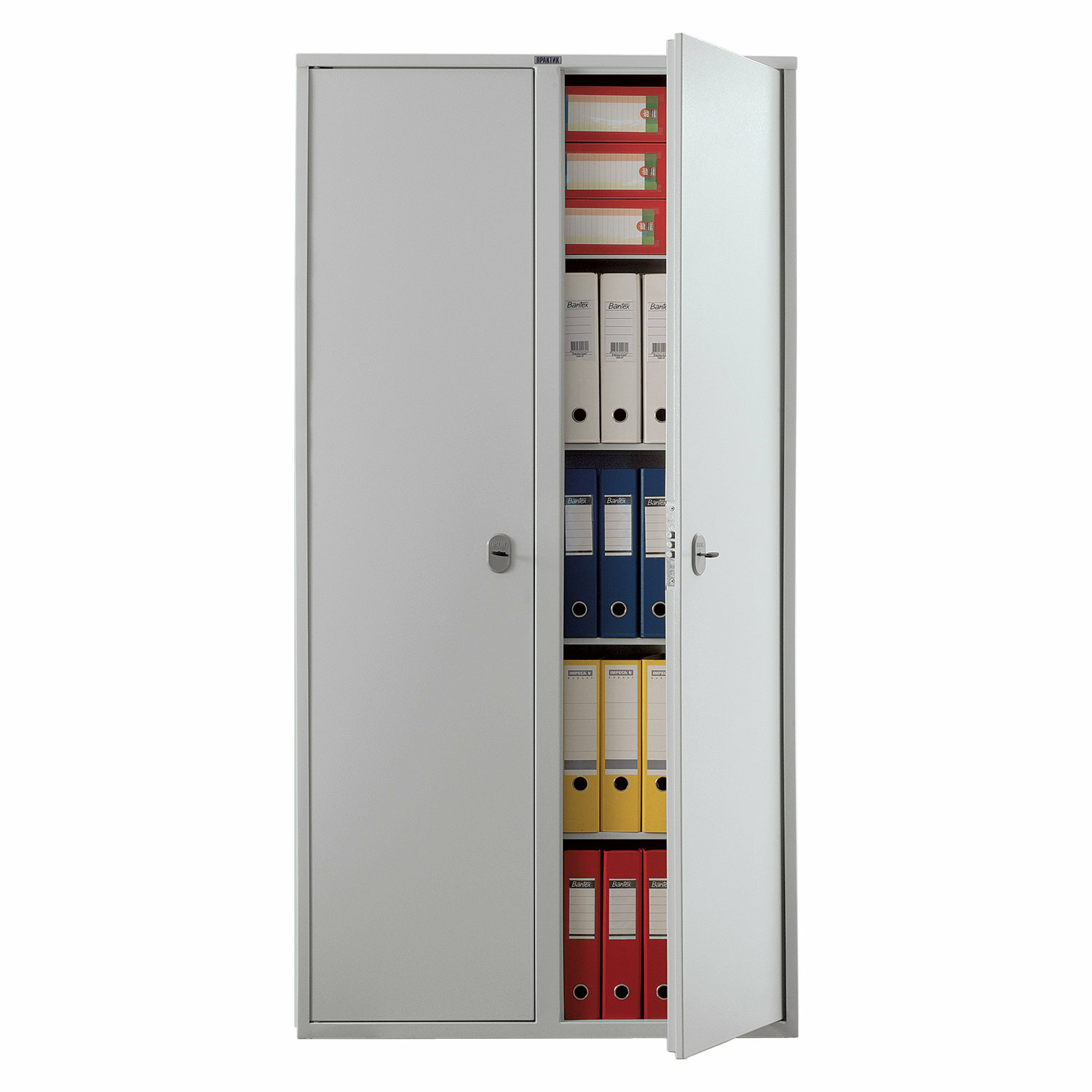 Шкаф металлический для документов AIKO "SL-185/2", 1800х920х340 мм, 2 отделения, 85 кг - фотография № 2