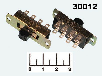 Переключатель движковый 3-х позиционный 8 контактов 3A №89 SS23E03 EG2 (S2013)